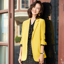 Senior sense suit womens leisure 2021 spring and summer new foreign temperament Joker small blazer Korean version loose thin