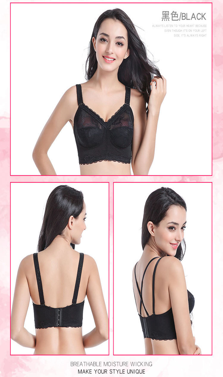 Ngực to cup full cup bra siêu mỏng chất béo mm cỡ lớn không có vòng thép thu nhỏ đồ lót ngực nữ chống chảy xệ mỏng mùa hè đồ lót phụ nữ