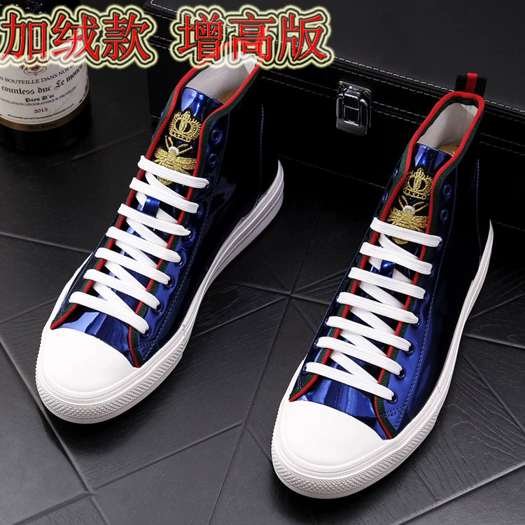 Giày nam châu Âu giày cao cấp thanh niên thủy triều ong ong booties hoang dã giày da nam hip-hop