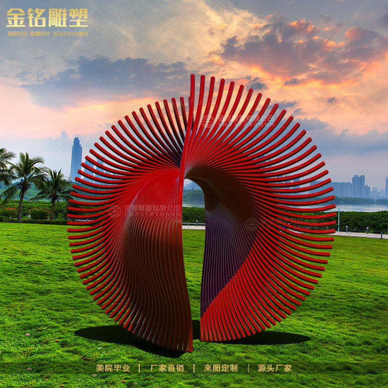 Stainless steel hollow abstract fire phoenix sculpture metal wings wings special-shaped waterscape real estate square ornaments custom