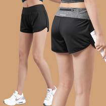 Sports shorts womens summer thin quick-drying three-point high waist thin yoga fitness stretch breathable hot pants beach