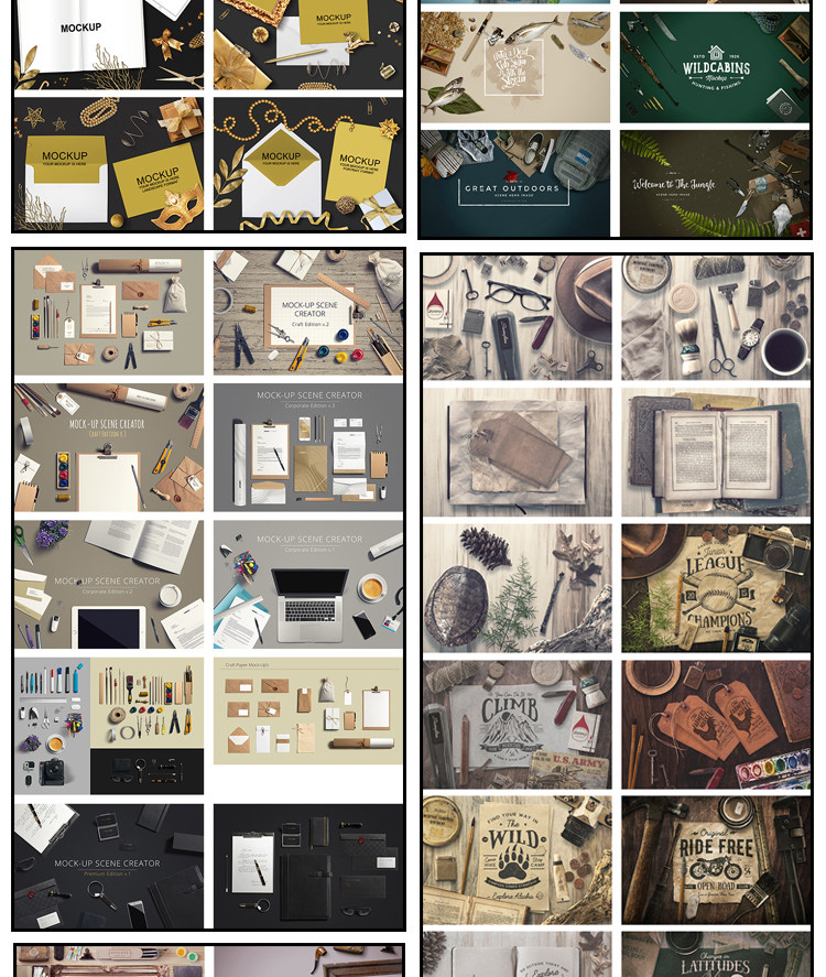 样机-vi模板VI样机智能贴图LOGO标志展示效果图餐饮PSD分层企业PS素材插图17小新卖蜡笔