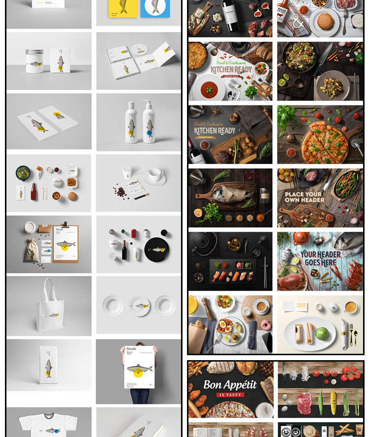 样机-vi模板VI样机智能贴图LOGO标志展示效果图餐饮PSD分层企业PS素材插图10小新卖蜡笔