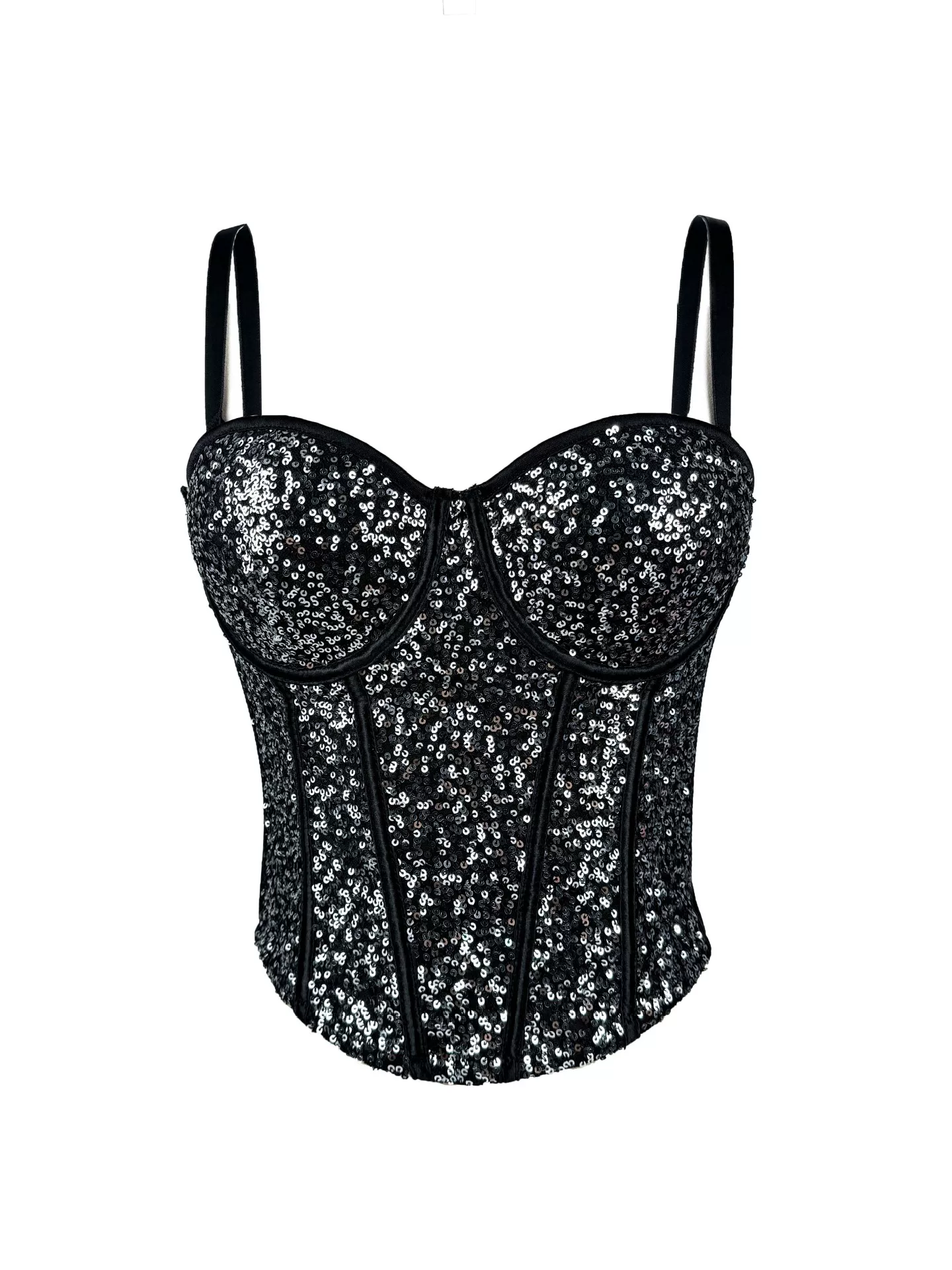 Костюм, топ-тюльпан (tube top), бюстье, бра, облегающий, эффект подъема