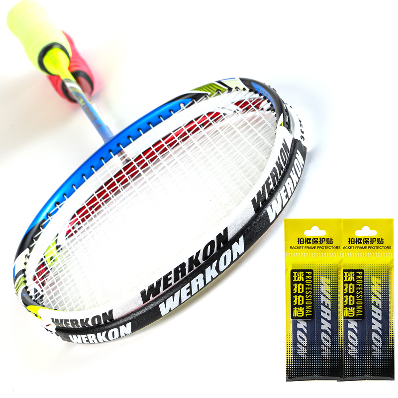 Badminton racket protection sticker frame anti-wear anti-break line bag edge anti-scratch sticker edge protection line tube sleeve protective frame racket head sticker