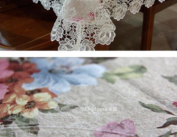 Khăn trải bàn châu Âu vải cotton và vải lanh nhỏ tươi bàn vải hình chữ nhật bàn cà phê vải vuông TV tủ khăn - Khăn trải bàn khan trai ban dep