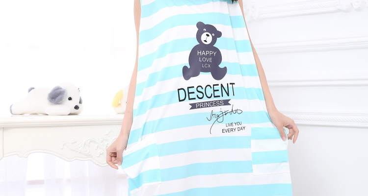 Thêm kích thước lớn nightdress chất béo mm200 kg cộng với phân bón tăng nữ mùa hè cotton ngắn tay áo phương thức Hàn Quốc phiên bản của bộ đồ ngủ dài