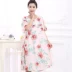 Nữ mùa hè phiên bản Hàn Quốc của đồ ngủ cỡ lớn cotton lụa chất béo mm200 kg lỏng lẻo cho bà bầu mặc váy ngủ cộng với phân bón để tăng dịch vụ tại nhà Đêm đầm