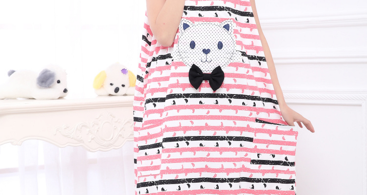 Thêm kích thước lớn nightdress chất béo mm200 kg cộng với phân bón tăng nữ mùa hè cotton ngắn tay áo phương thức Hàn Quốc phiên bản của bộ đồ ngủ dài