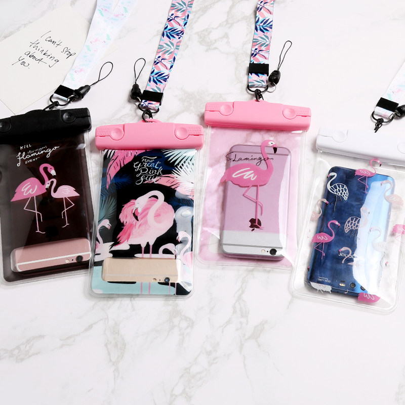 Seaside Drift Swimming sealed waterproof bag Fire Bird Bag Universal-Hanging Neck Touch cell phone bag Waterproof cover