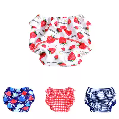 Baby swimming trunks for boys 01-2-3 years old boy cotton infant female waterproof leak-proof stool urine swimming pool dedicated