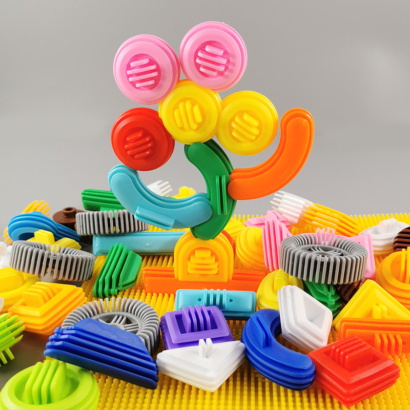 Baby soft rubber building block early teaches Yizhi 4 children assembled toys for boys and girls kindergarten table hands at 3 years old