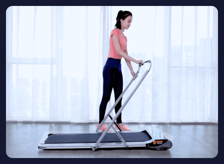 Dễ dàng chạy máy chạy bộ nữ mô hình hộ gia đình nhỏ siêu gấp trong nhà câm máy tập đi bộ chuyên dụng - Máy chạy bộ / thiết bị tập luyện lớn máy chạy bộ reebok