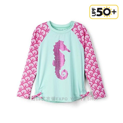 Spot girls long sleeve sun protection swimsuit Canadian brand original ultra - fine latitude fabric UPF 50 sunscreen protection