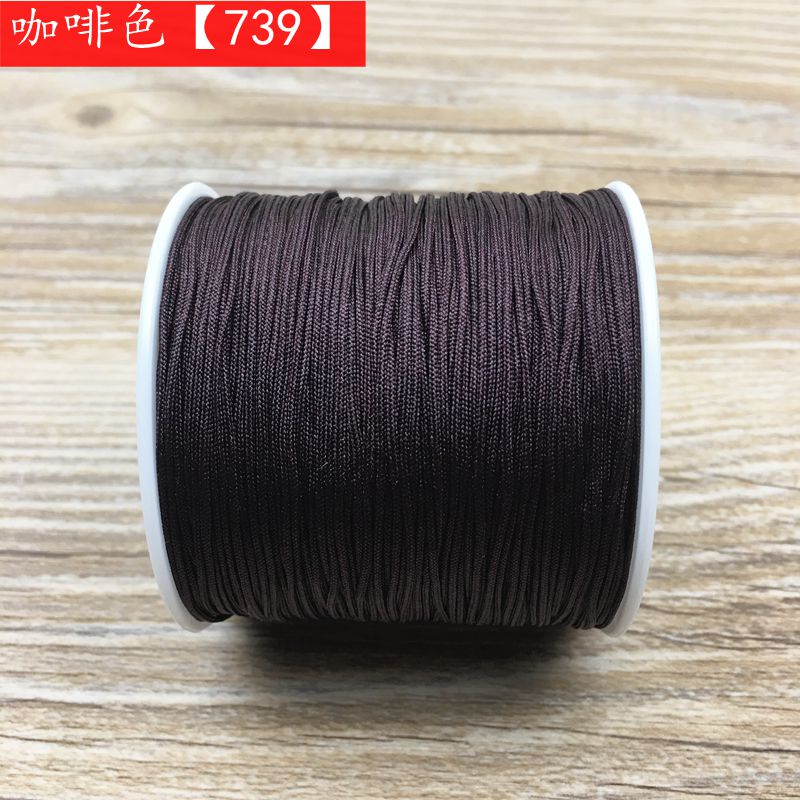 Nâng cấp mô hình cộng với mô hình lõi 72 dòng ngọc tự làm dây bện vòng tay vòng cổ vòng cổ dây chuyền dây chuyền 0,8 mm đường màu đỏ - Vòng chân lắc chân đẹp độc