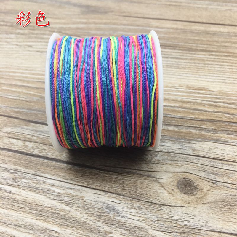 Số 73 dây ngọc bện dây 71 bán không căng 0,6 mm vòng đeo tay vòng chân dây chuyền tự làm đường đỏ - Vòng chân vòng đeo chân cho nữ