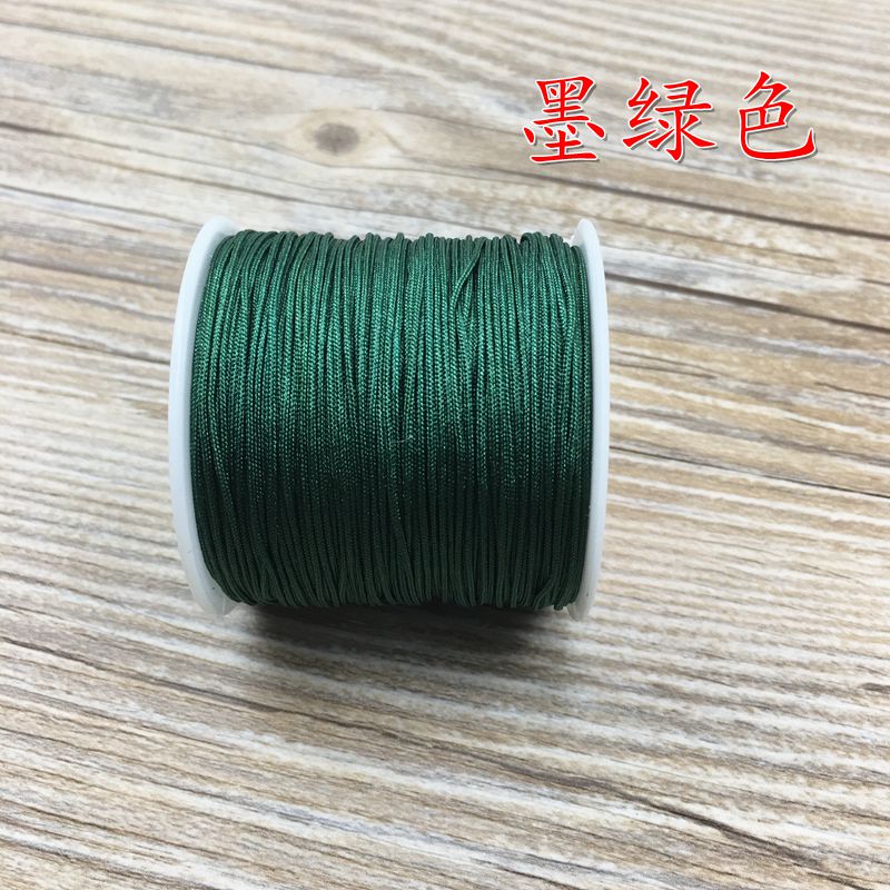 Số 72 dòng ngọc 0,8 mm DIY tay dệt kim Vòng tay vòng chân vòng cổ mặt dây chuyền ngọc bích dòng màu đỏ - Vòng chân vòng chân cho nữ