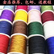 Số 72 dòng ngọc 0,8 mm DIY tay dệt kim Vòng tay vòng chân vòng cổ mặt dây chuyền ngọc bích dòng màu đỏ - Vòng chân