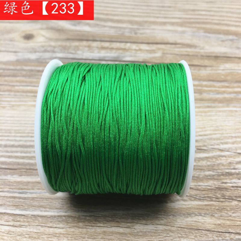 Nâng cấp mô hình cộng với mô hình lõi 72 dòng ngọc tự làm dây bện vòng tay vòng cổ vòng cổ dây chuyền dây chuyền 0,8 mm đường màu đỏ - Vòng chân lắc chân đẹp độc