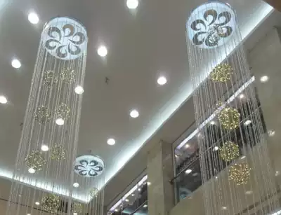 Custom-made wedding heightened silver wire length bold encrypted flat silver wire curtain Door curtain hanging curtain Living room bedroom partition entrance