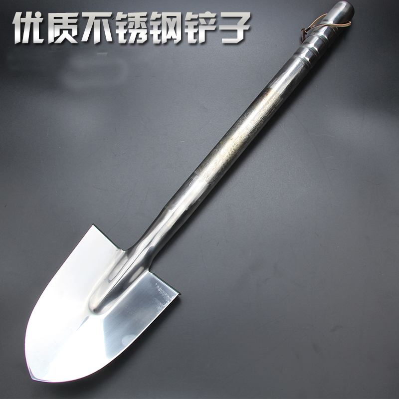 Horticultural planting flower loose earth tools stainless steel shovel flower shovel shovel outdoor agricultural pointed shovel digging tree shovel