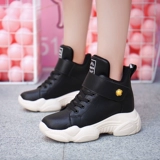 Высокая зимняя спортивная обувь, демисезонная белая обувь на платформе, 2019, осенняя