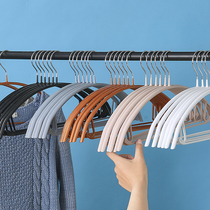 Hangers household drying clothes hanging dipped plastic non-slip clothes support anti-shoulder corner student dormitory non-marking clothing rack wholesale