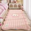 KT cat cute pink plush bedside blanket