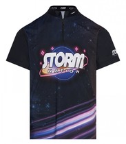 Korean 2024 Storm Bowling Stand Collar T-Shirt Sportswear Quick-Drying Fabric ST-BD-09