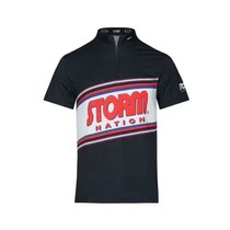 Zone spéciale 2022 storm bowling T-shirt tissu à séchage rapide homme et femme ST-22-02 noir