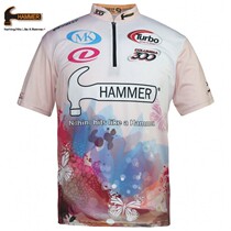 Model 2022 Hammer Bowling T-Shirt Sportswear Quick-drying Fabric Men and Women SKY3