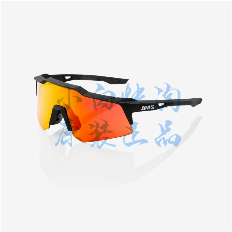 Очки для бега с козырьком 100% Speedcraft XS, ветронепроницаемые, спортивные очки для велосипеда, UV защита