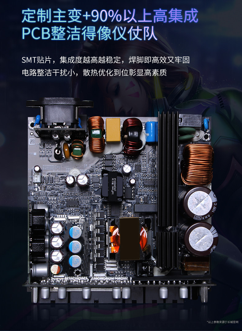 Электропитание для ПК 长城gx/g11/g13金牌全模组电源额定850w白金1100宽幅1300w电源sfx