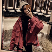 2018 mới mùa thu và mùa đông của phụ nữ Hàn Quốc dụng cụ lỏng lẻo độn bông ấm áo khoác cotton sinh viên áo khoác cotton áo phao siêu nhẹ nữ
