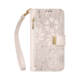 Embossed Floral Leather Wallet Phone Case with Wrist Strap Phone Case