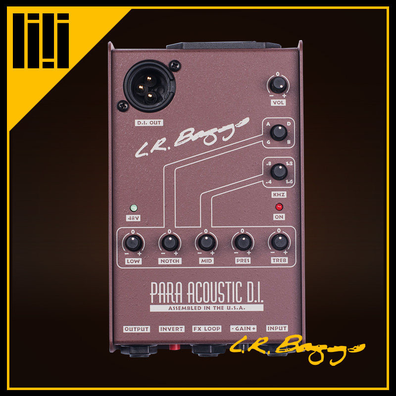 Guitar squared L R Baggs Para DI Five balanced multifunctional folk electric box Wood Guitar Front Grade DI