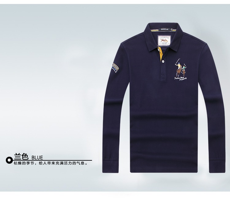 Quần áo golf nam dài tay áo thun ve áo POLO cotton GLOF từ bi thu đông đích thực 	bộ gậy đánh golf titleist	