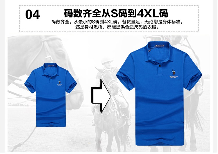 Mùa hè thương hiệu áo thun nam tay ngắn bằng vải cotton ngắn tay áo sơ mi POLO Paul T có cổ áo buộc một nửa tay áo trên phần quần áo mỏng - Áo phông ngắn 	áo thun nam body