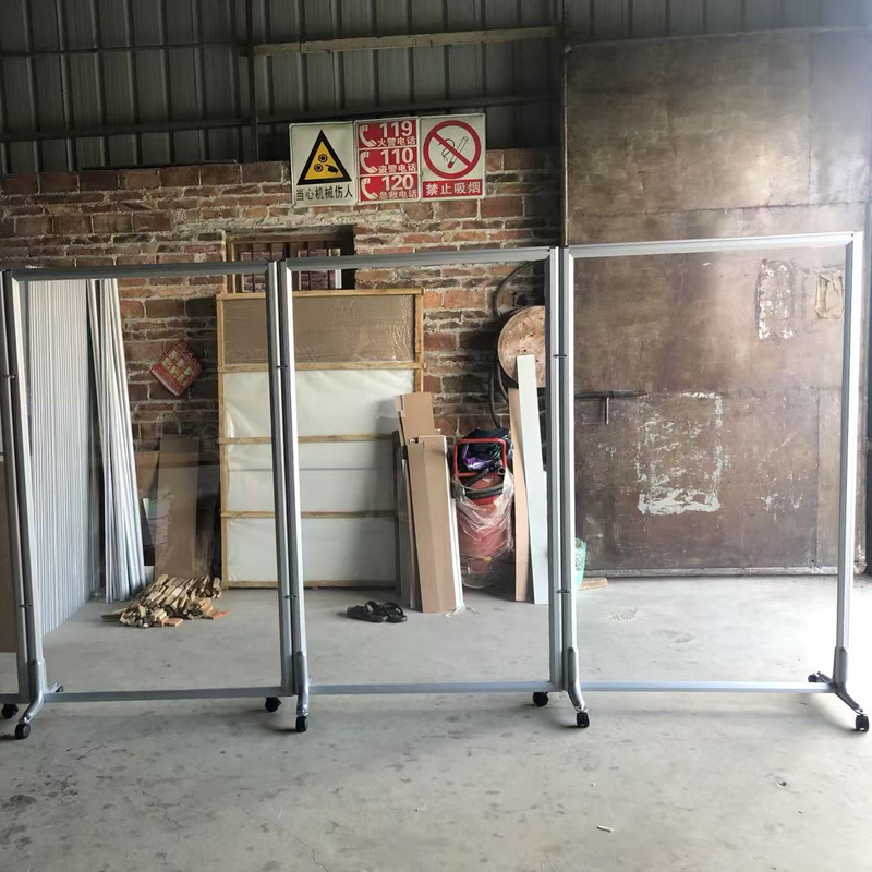 Fully Transparent Frosted Acrylic Partition Office Foldable Mobile Screen Partition Factory Plexiglass Fence Fully Transparent Frosted Acrylic Partition Office Foldable Mobile Screen Partition Factory Plexiglass Fence