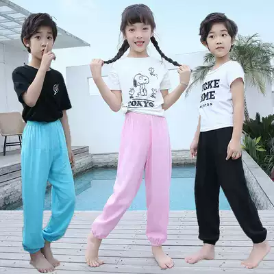 New bloomers baby slacks pants for boys and girls anti-mosquito pants cotton pants home pants ultra-thin summer air conditioning pants