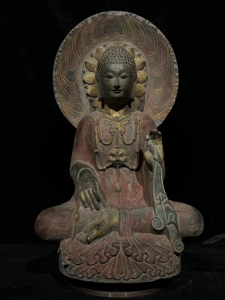 Bluestone Stone Carving Sakyamuni Buddha Backlit Buddha Exquisite Painted Hand Carved Buddha Statue Guanyin Ornaments