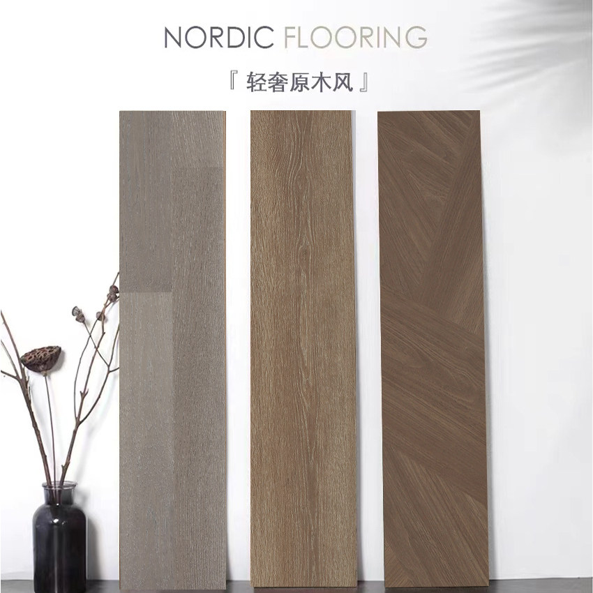 Light luxury Nordic dark floor laminate flooring retro environmental protection waterproof wear-resistant floor heating home wooden floor