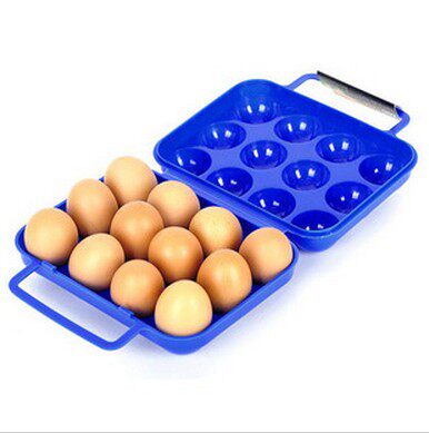 Outdoor travel portable 12-grid egg box Health, environmental protection and safety say goodbye to badass outdoor kitchenware