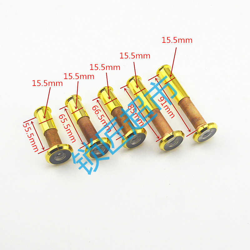 [MY004] Luxury golden cat eyes 16mm series 200-degree view full length of color random