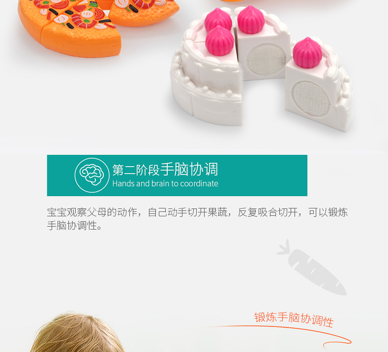 Cô gái cắt đồ chơi trái cây Cắt rau Chele kết hợp Trẻ em chơi nhà bé mô phỏng bánh pizza nam đồ chơi gỗ cho bé