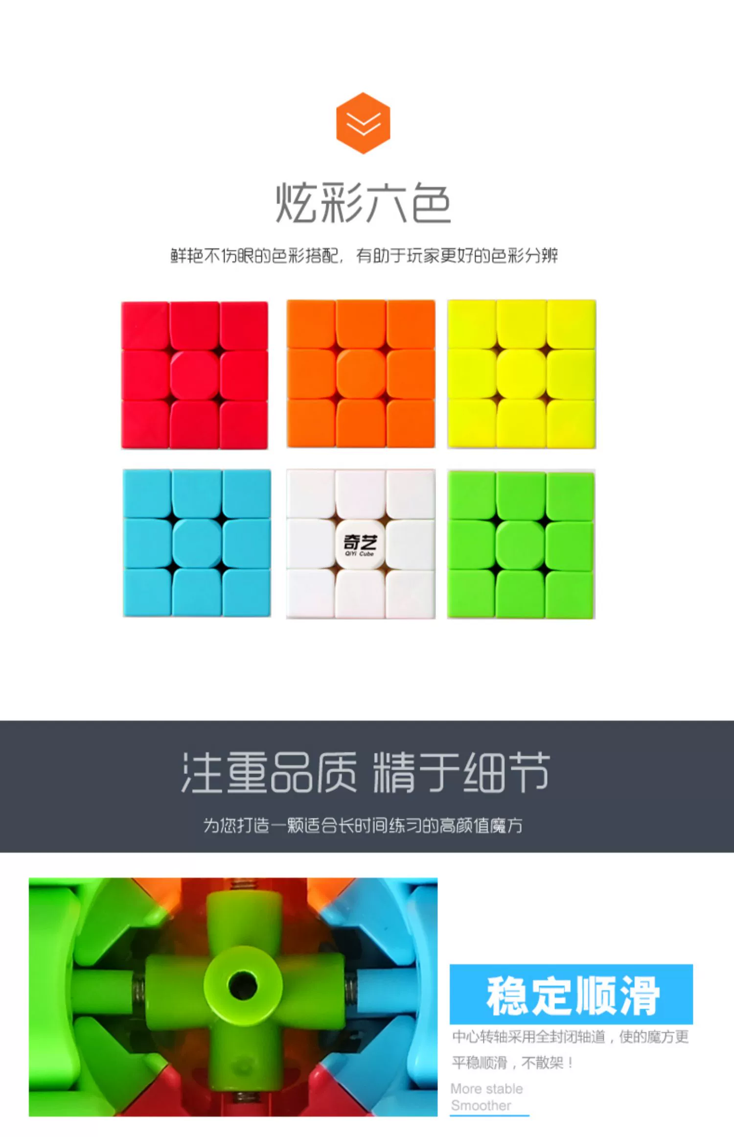 Qiyi Rubiks Cube thứ 3 2345 Bước thứ 4 Báo giá đồ chơi giáo dục năm thứ tự Rubiks Cube Racing Smooth Match Match Set - Đồ chơi IQ