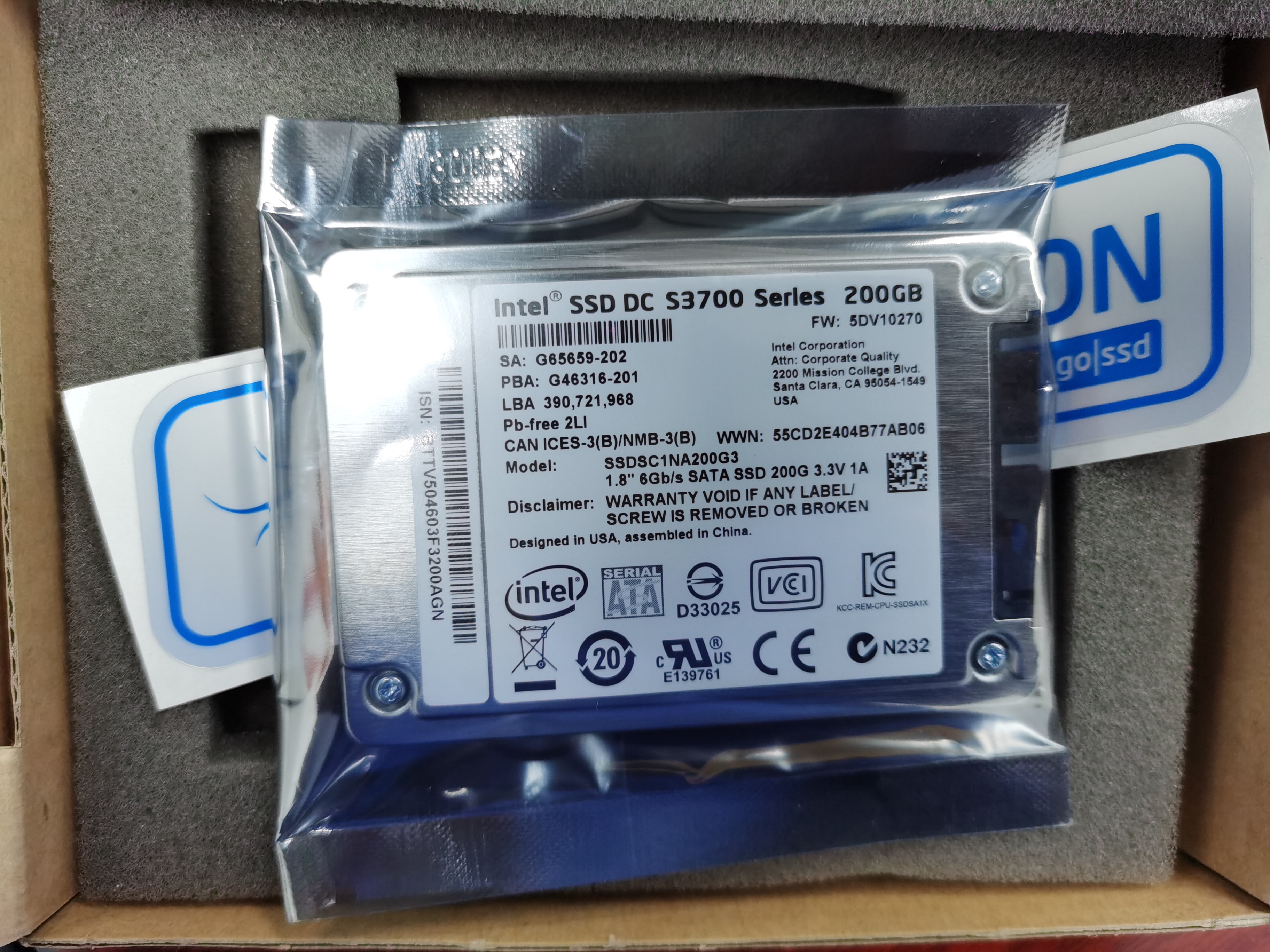 Intel Intel S3700 200G S3500 800G 1 8 inch MICRO SATA new