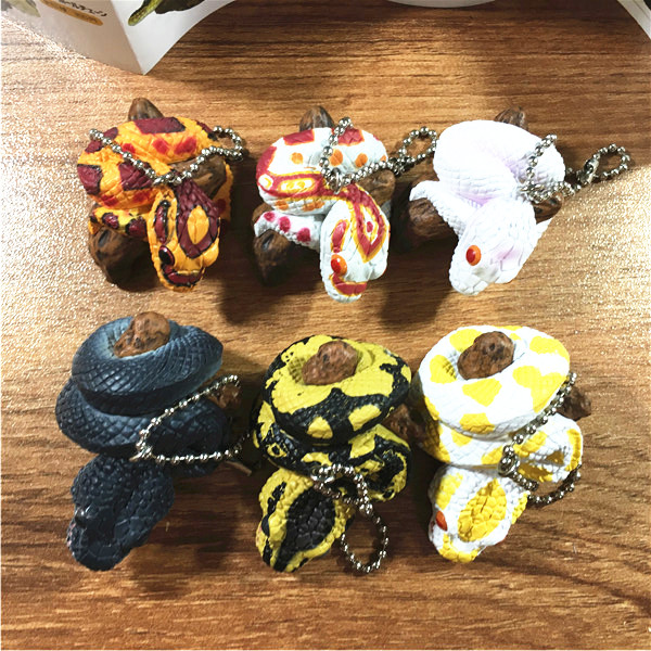 Tea Cat House Nhật Bản EPOCH Viper & Snake Circle Tree Ver Tất cả 6 loại viên nang Mặt dây chuyền làm bằng tay nhỏ chính hãng - Capsule Đồ chơi / Búp bê / BJD / Đồ chơi binh sĩ mô hình onepiece