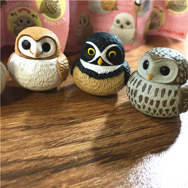 Tea Cat House Nhật Bản KITAN CLUB có thể di chuyển bàn tay nhỏ để làm Fufu Owl tất cả 7 loại gashapon chính hãng - Capsule Đồ chơi / Búp bê / BJD / Đồ chơi binh sĩ đồ chơi mô hình nhân vật