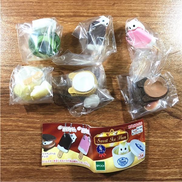 Tea Cat House Vòng quanh Nhật Bản Epoch Bàn tay nhỏ Giữ mặt dây chuyền Kem tráng miệng Hamster nhỏ Tất cả 6 viên nang chính hãng - Capsule Đồ chơi / Búp bê / BJD / Đồ chơi binh sĩ mô hình chibi giá rẻ